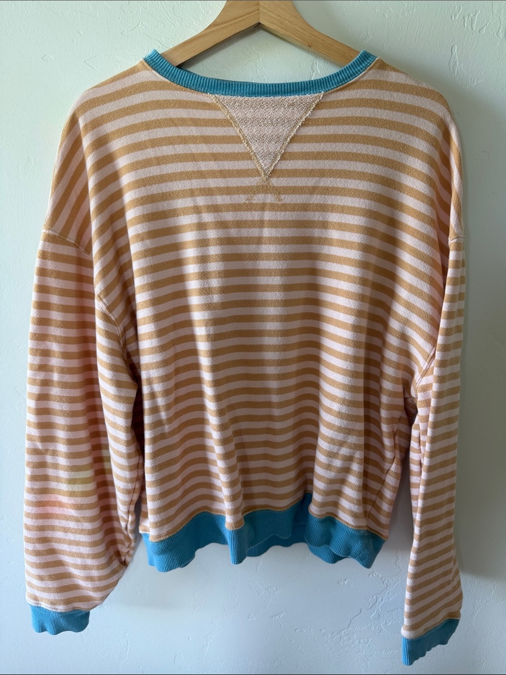 Free People We The Free Classic Striped Oversized Crewneck